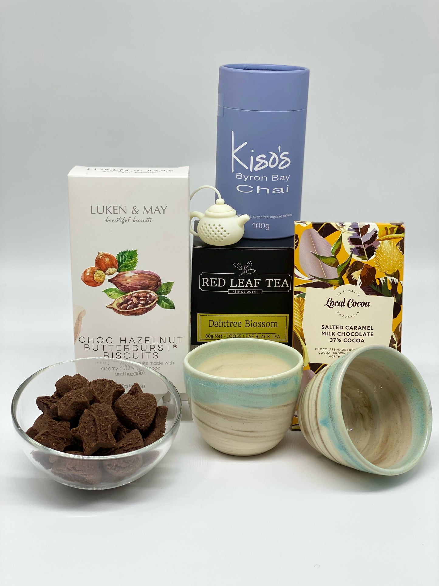 Tea For Two Gift Hamper - with handcrafted cups