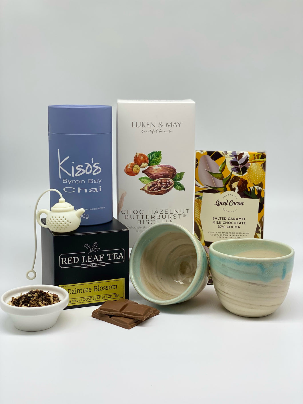 Tea For Two Gift Hamper - with handcrafted cups